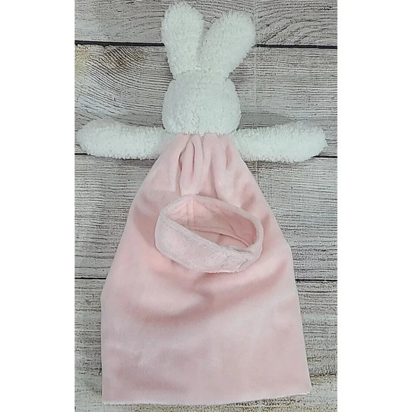 Bunnies By The Bay Plush Bunny Rabbit Baby Lovey Soft Pink White 12" 2021 - Picture 4 of 6